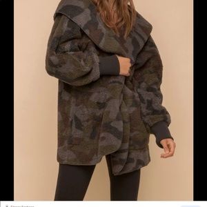 Hem & Thread Camo Print Jacket